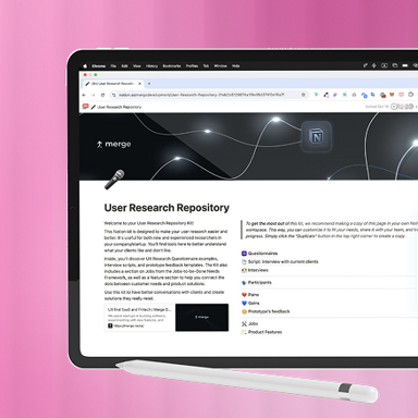 Notion Product UX Discovery Kit