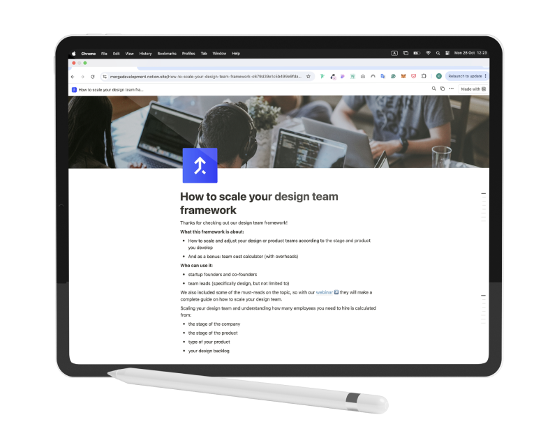 How to Effectively Scale Your Design Team from 0 to 20 Framework