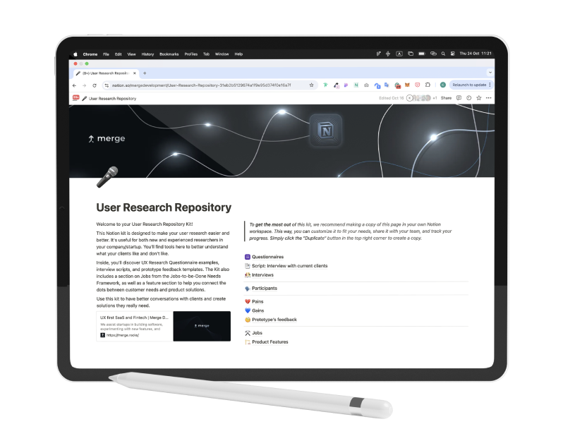 User Research Repository