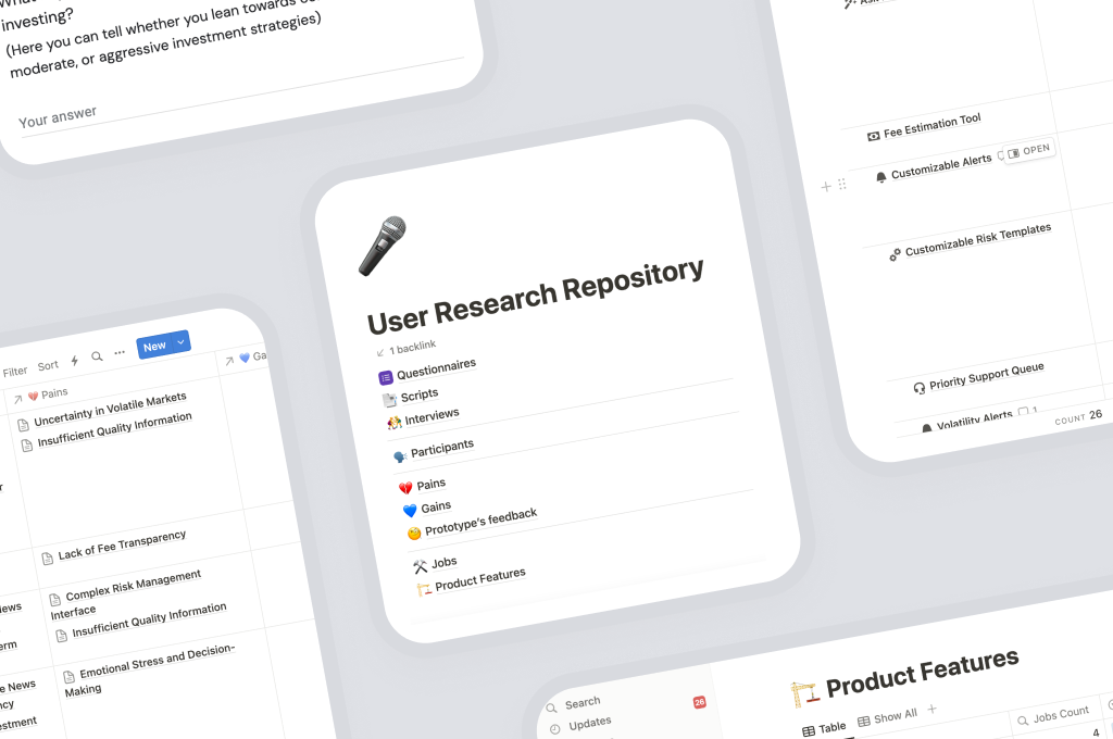 User research for trading platform 