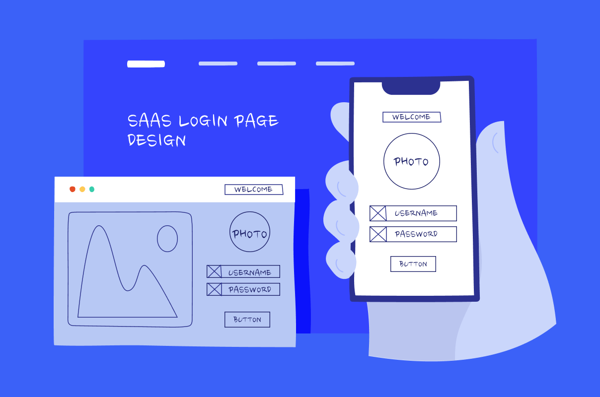 SaaS login page design